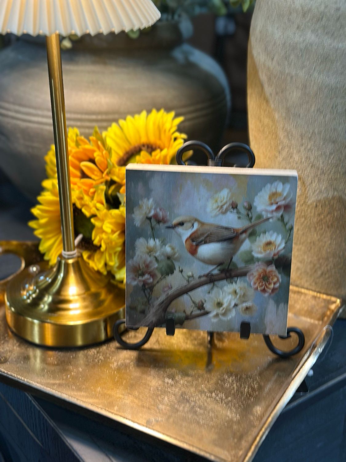 BBE 5x5 Floral Bird