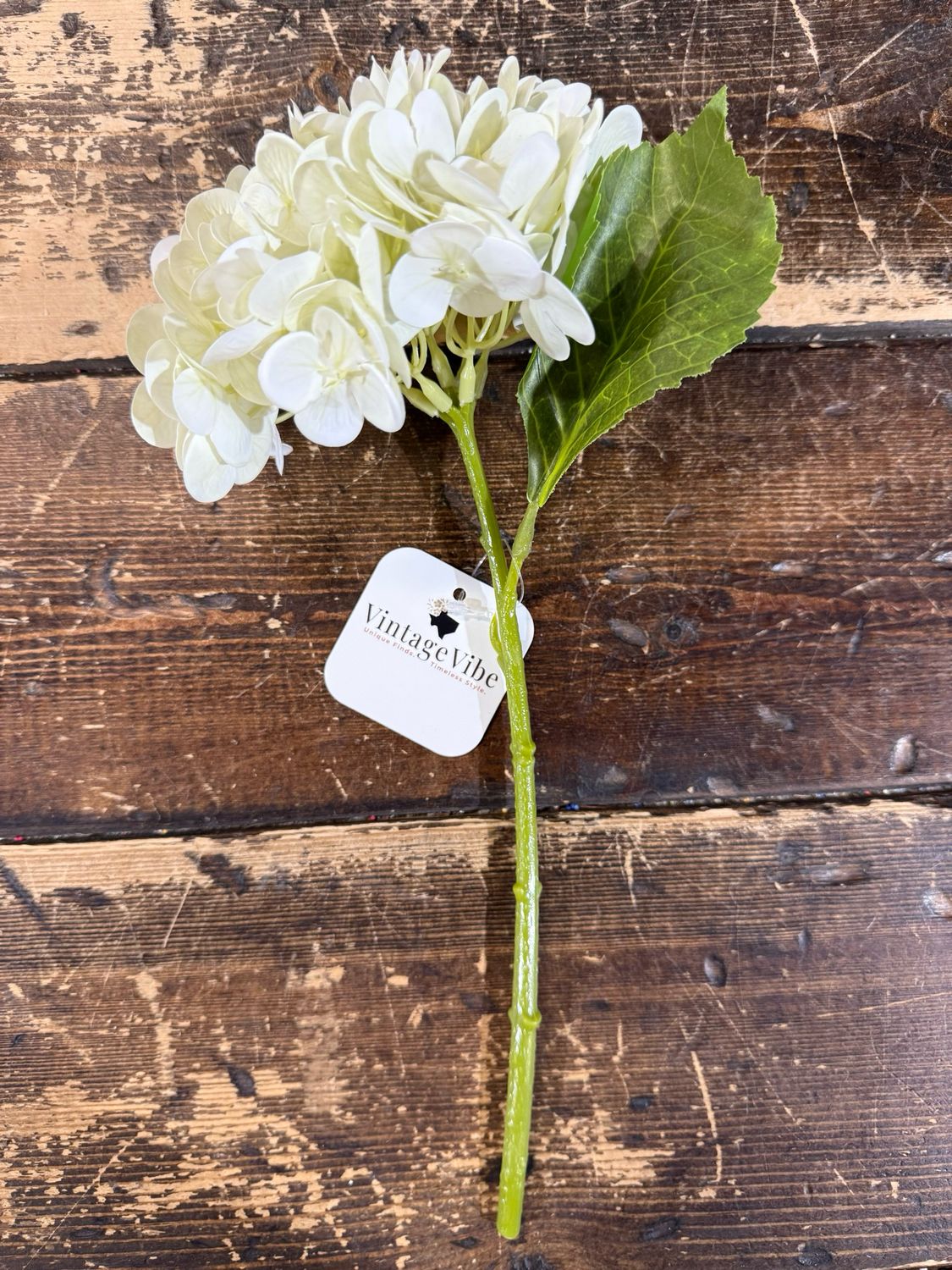 Ang 12.5&quot; Soft Ivory RT Hydrangea