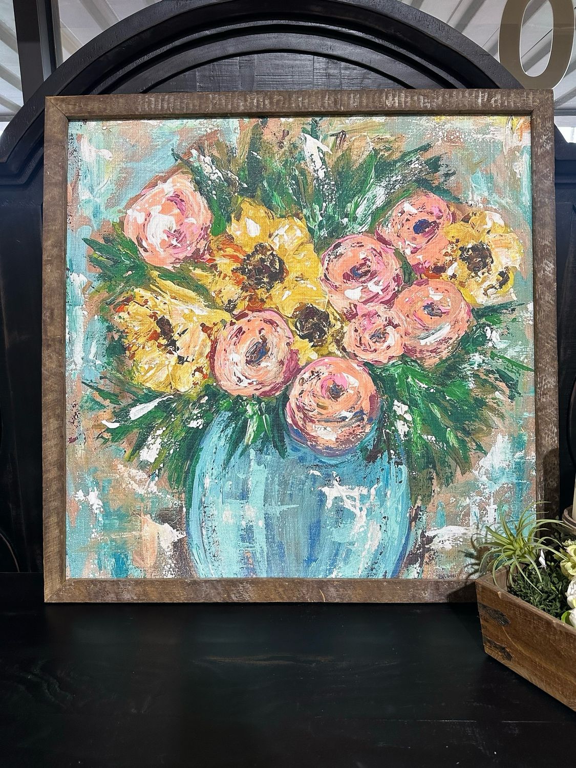SCM 36x36 Yel Pink Floral