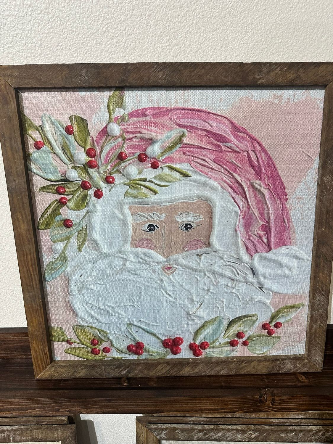 SCM 24x24 Pink Santa