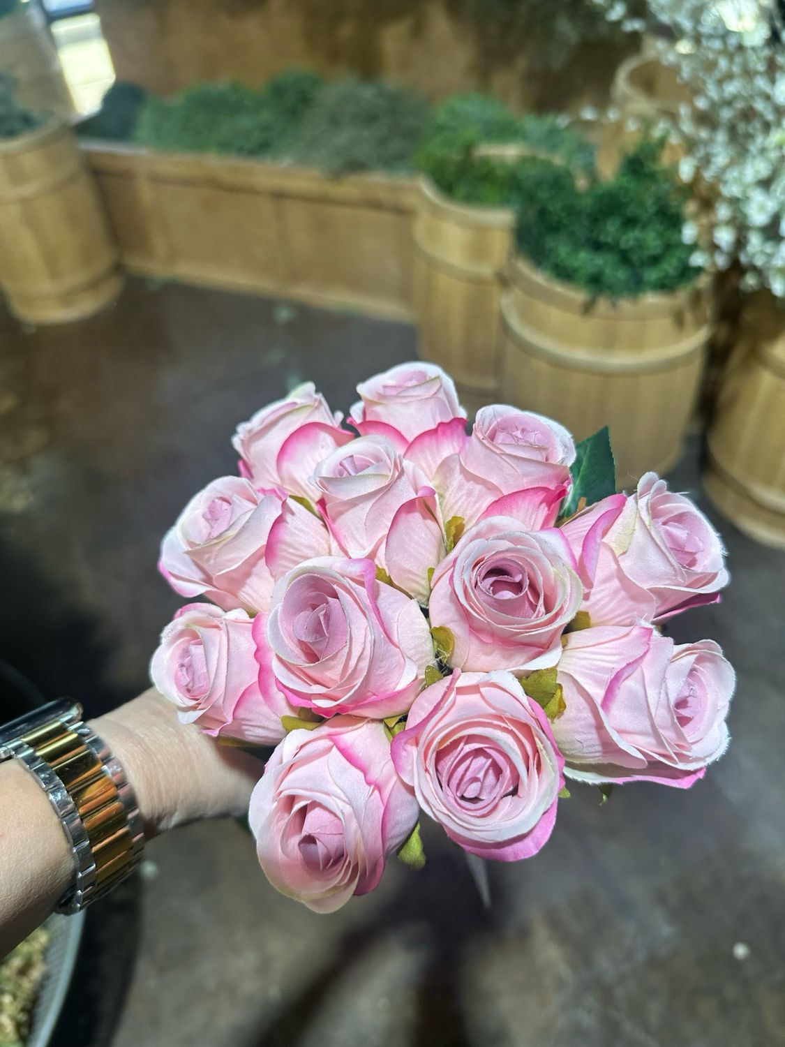 Raz 12&quot; Pink Rose Bundle
