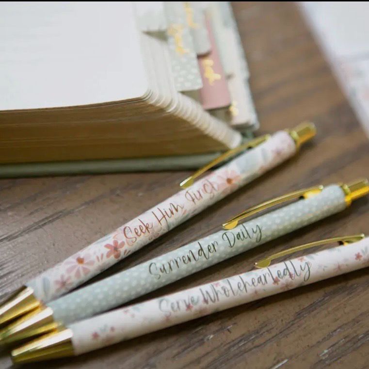 C&amp;C Floral Pens Set/3