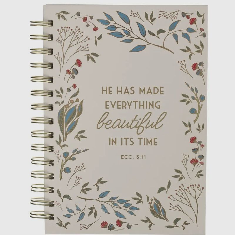 CAG Ivory Floral Everything Beautiful Journal Spiral