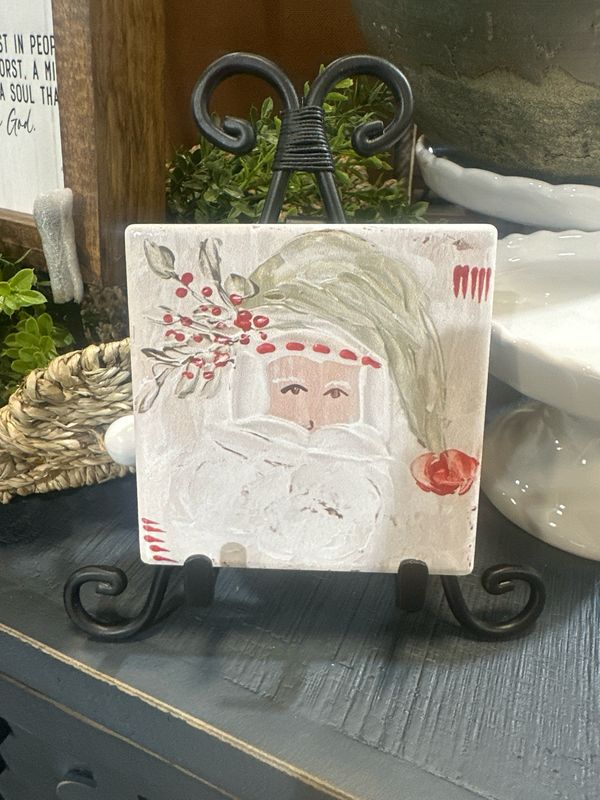 SCM 4x4 Coaster Gr Hat Santa