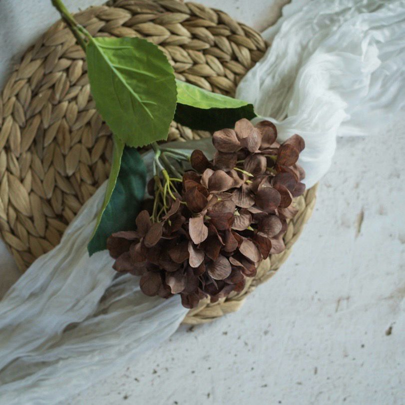 Rag 22&quot; Brown Hydrangea