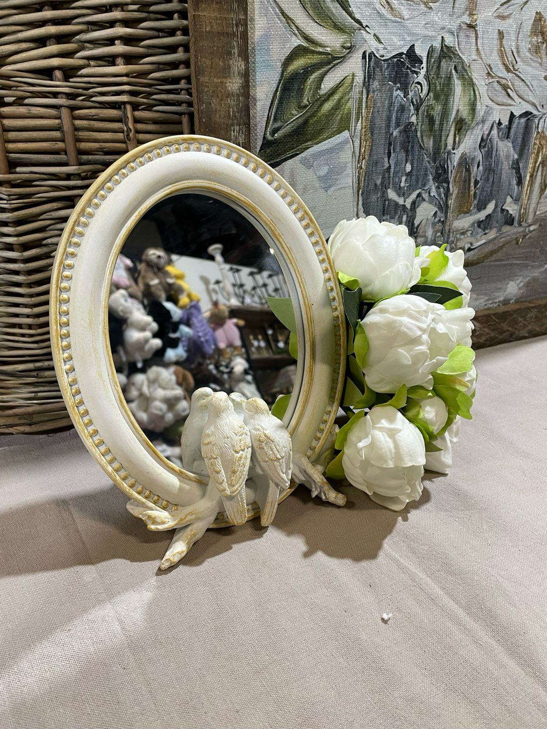Yngs Bird Tabletop Mirror 9&quot;