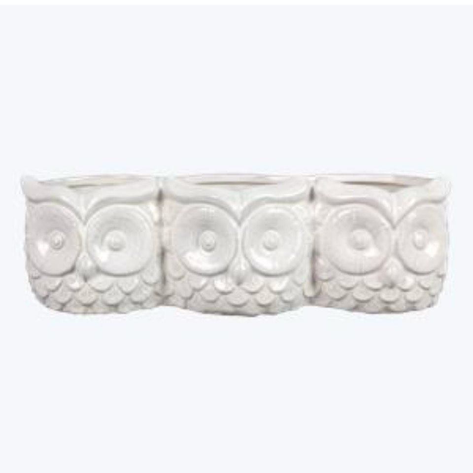 Yngs Triple Owl Dish/Planter