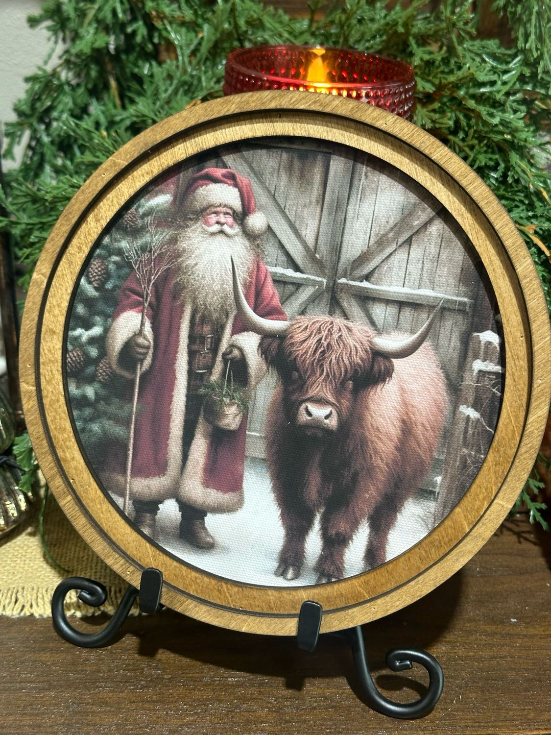 Red 8&quot; R Highland Santa