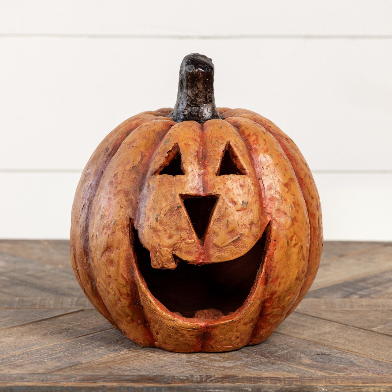 Rag 11&quot; Orange Big Mouth Pumpkin