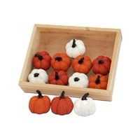 WTC Set/12 Braided Resin Pumpkins