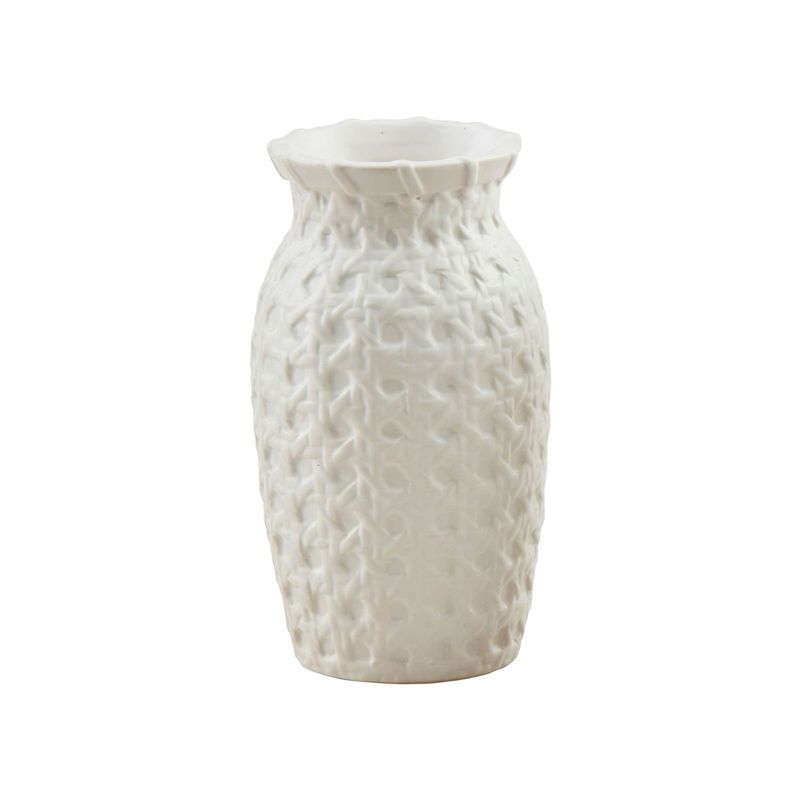 MP Woven Cane Ceramic Vase 5.75&quot;