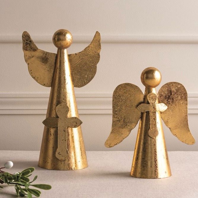 MP Sm Gold Angel Cross Sitter 9.5&quot;