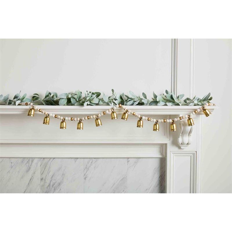 MP Wood Bead Bell Garland