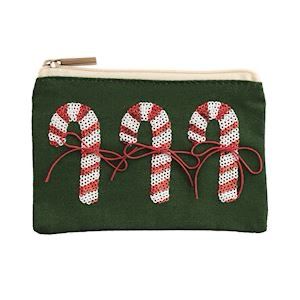 MP Candy Cane Sequin Gift Pouch