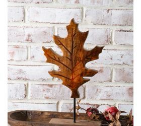 Pdg 14&quot; Thin Amber Maple Leaf Wood Tabletop