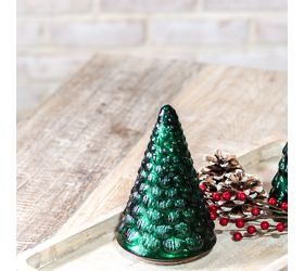 Pdg 7&quot; Dk Green Deco Mercury Tree
