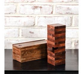 Pdg Jenga Mango Wood Game 9&quot;