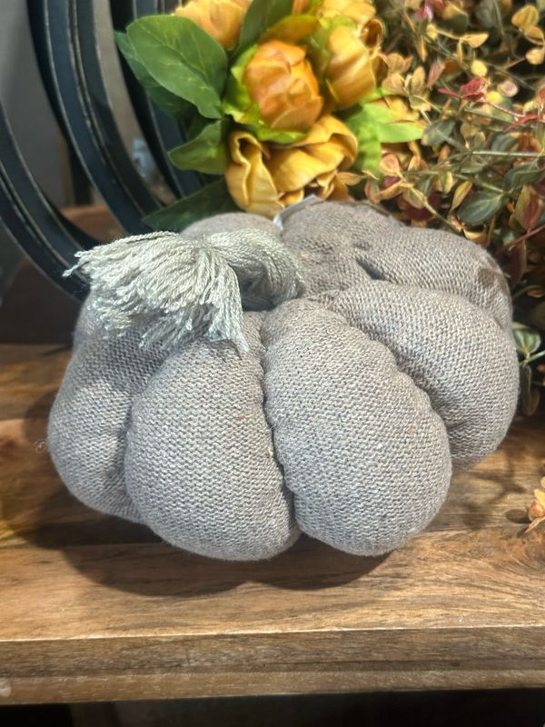 Mer Lg Taupe Knit Pumpkin 10x5.5