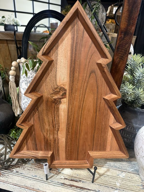 DWL Wooden Tree Serving Board 20.5&quot;