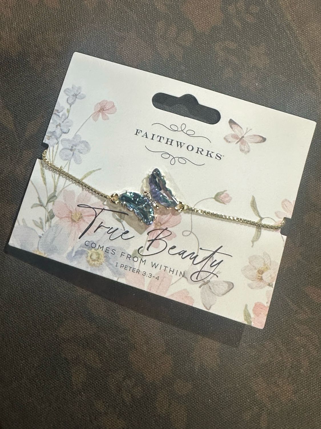 FW Blue Butterfly Bracelet