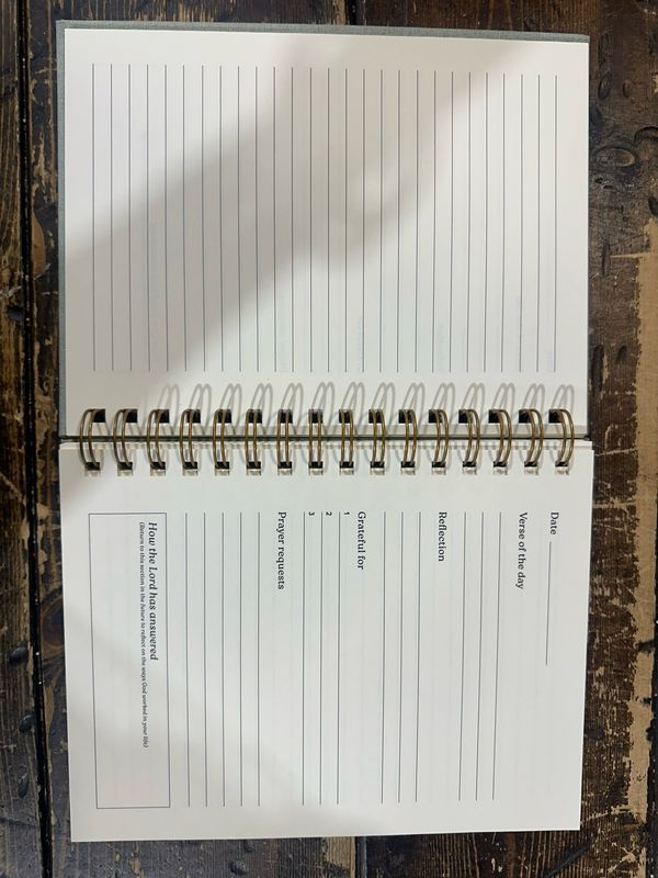 Ana Prayer Journal Green Linen