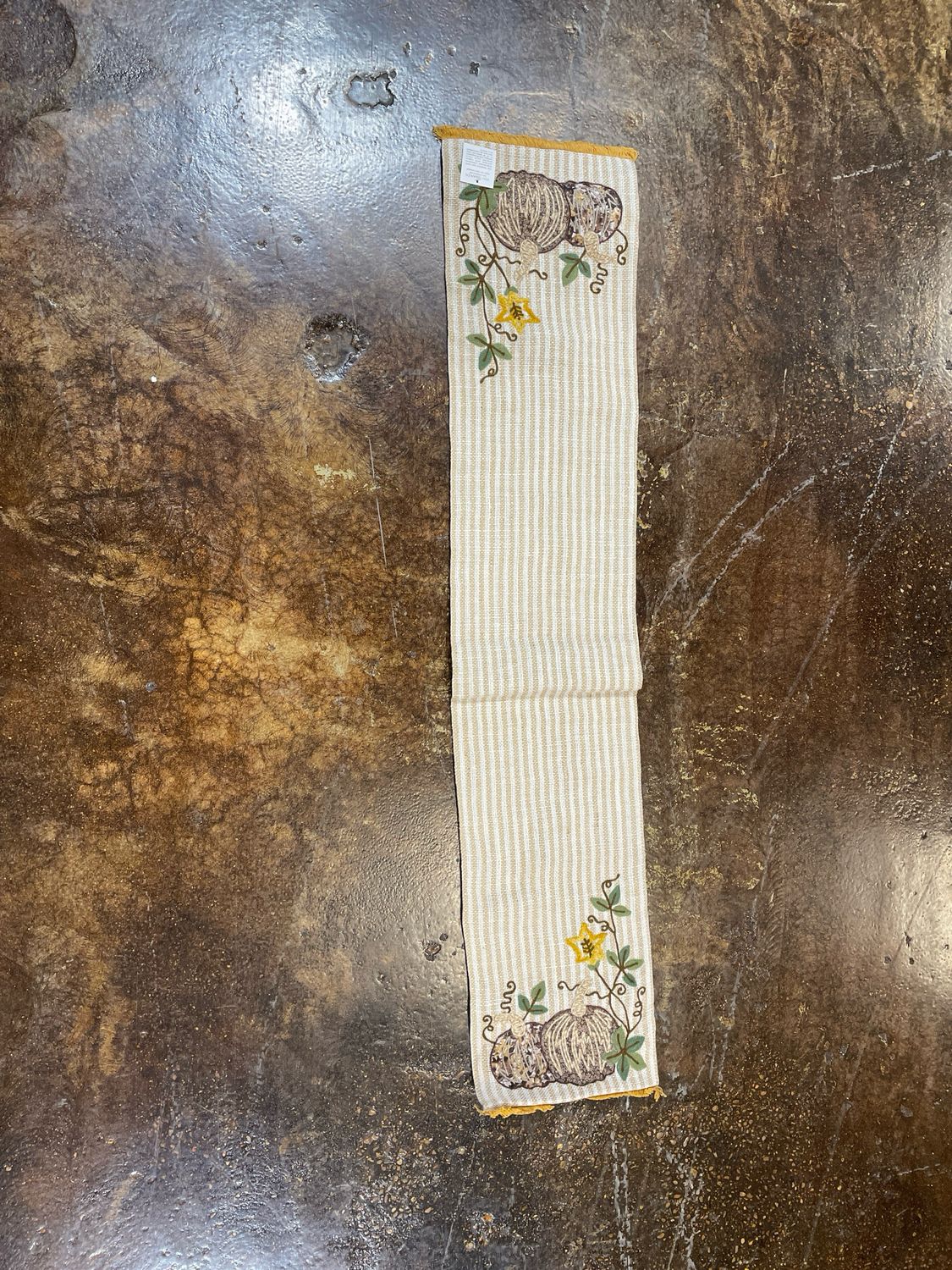 VHC 12x60 Aut Pumpkin Patch Stripes Runner