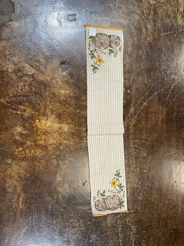 VHC 12x60 Aut Pumpkin Patch Stripes Runner