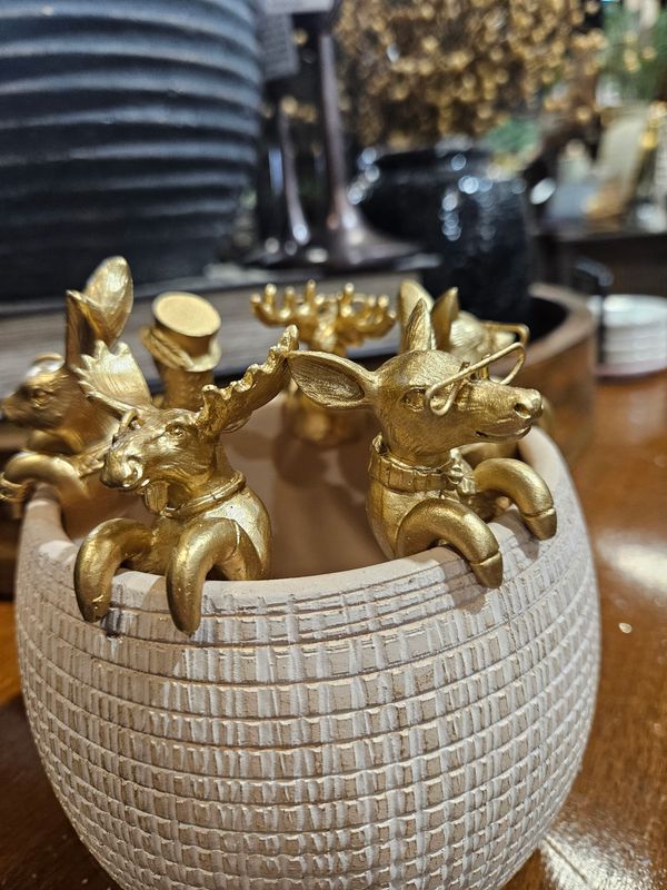 ACC Set 6 Gold Animal Huggers 5.25x4.5x1.5&quot;