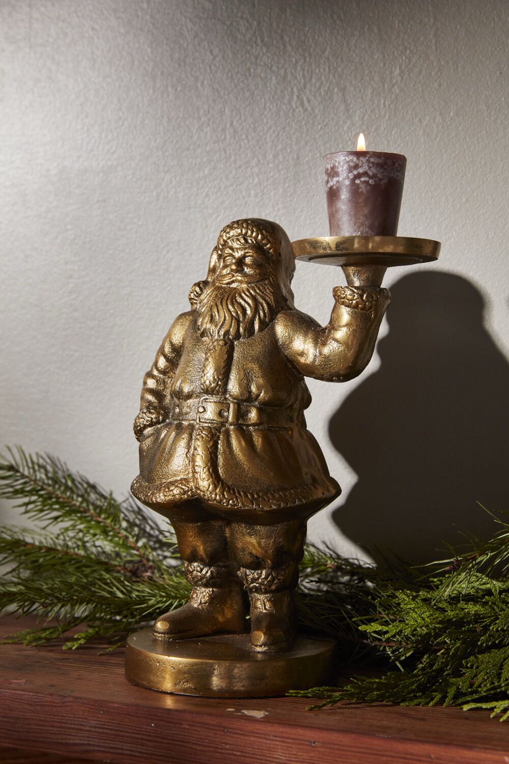 ACC Saint Nick Gold Figure With Stand 7x10&quot;