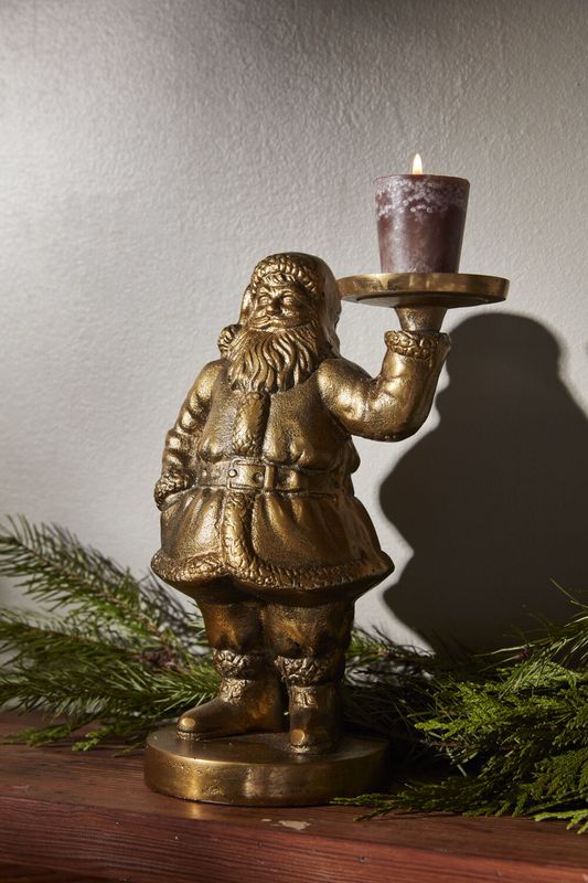 ACC Saint Nick Gold Figure With Stand 7x10&quot;