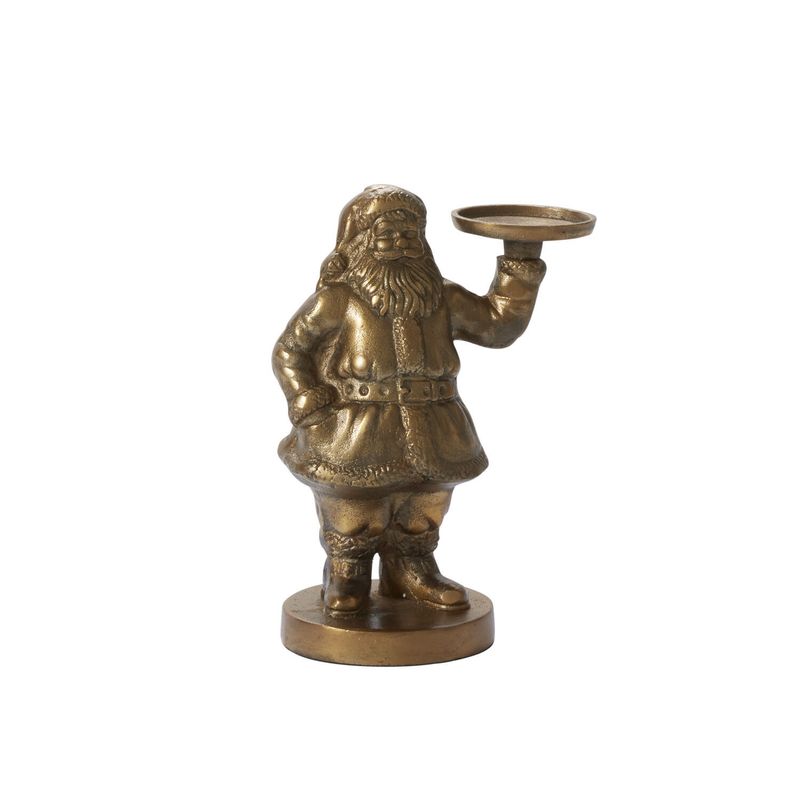 ACC Saint Nick Gold Figure With Stand 7x10"