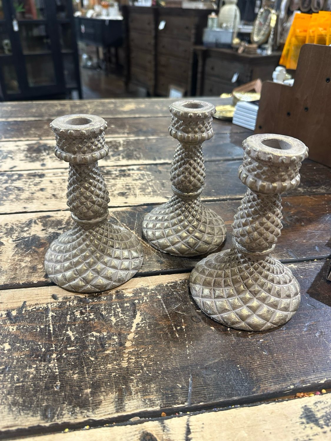 Set Of 3 6” Candlesticks