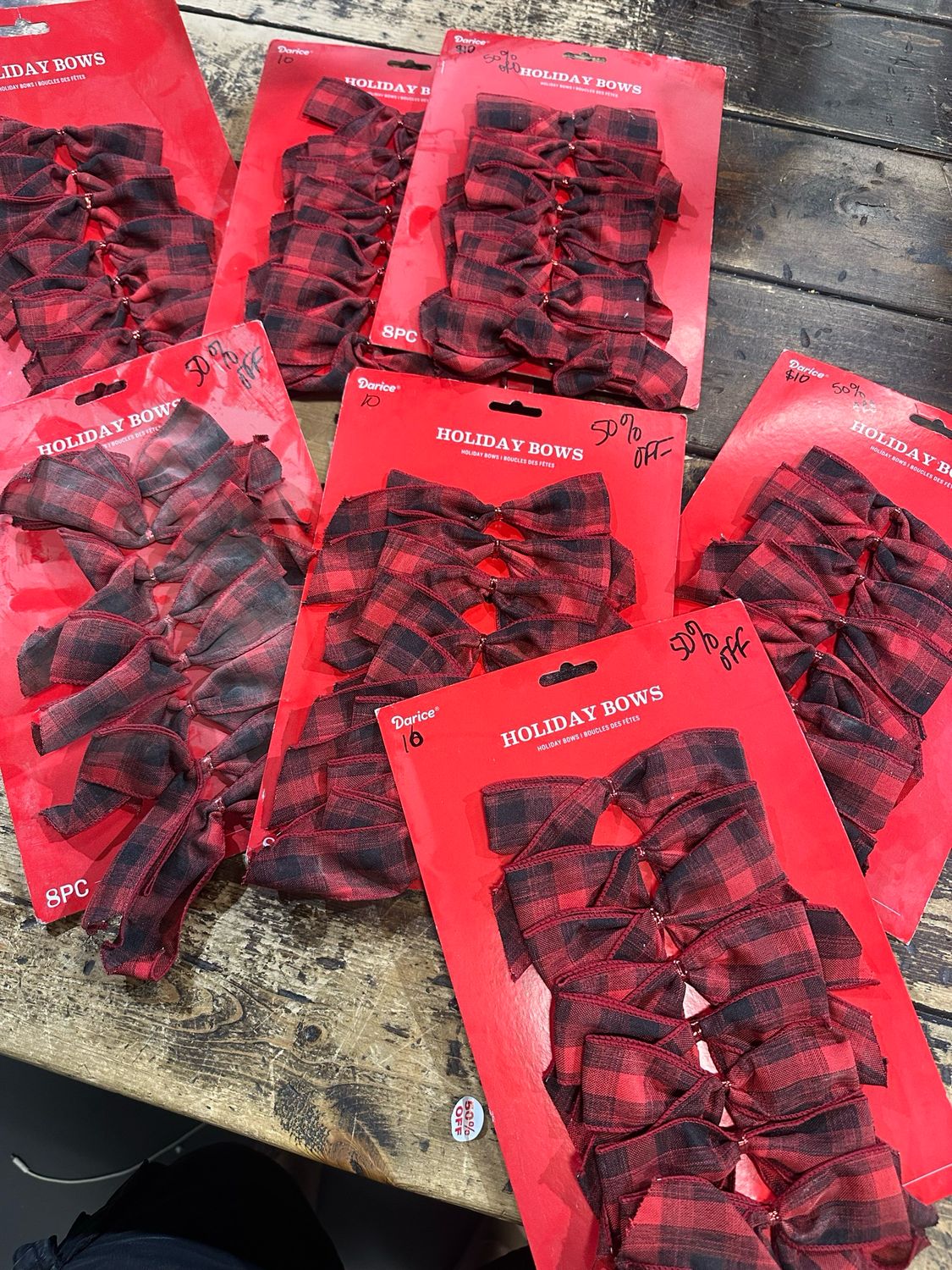 7 Packs Of Bows