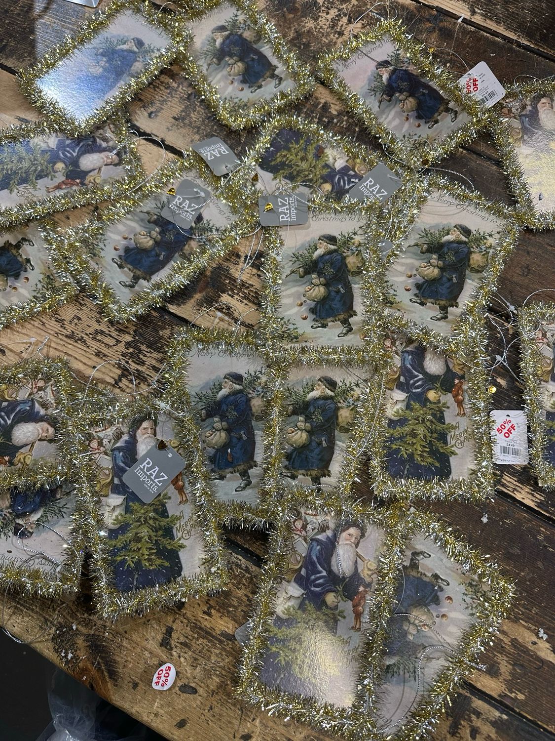 20 Santa Ornaments