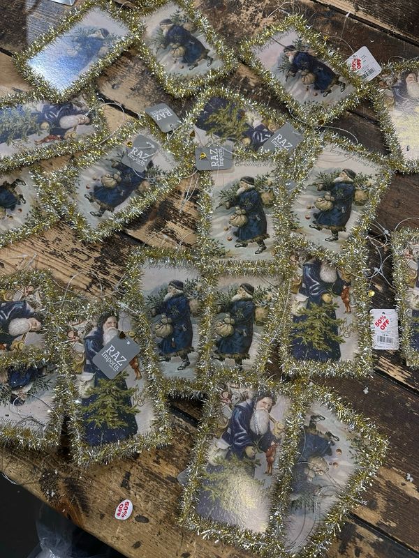 20 Santa Ornaments