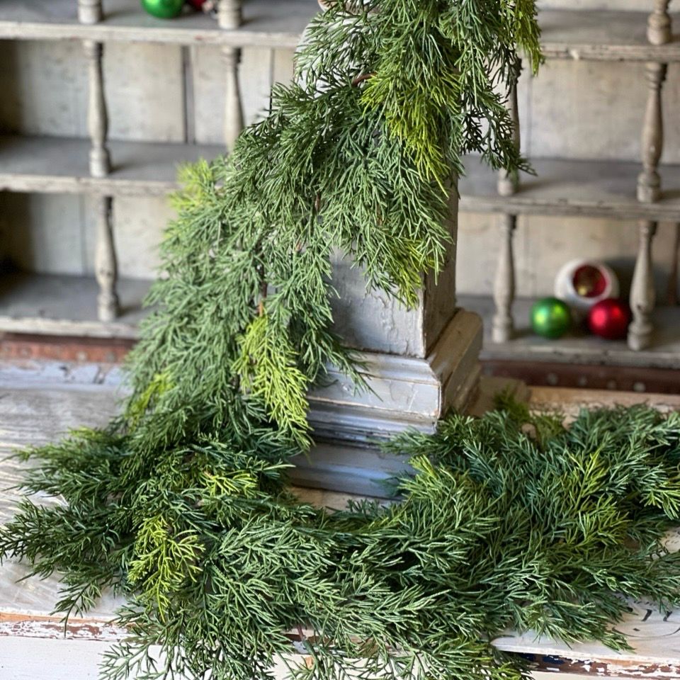 Lan 6&#39; Verdant Cedar Garland