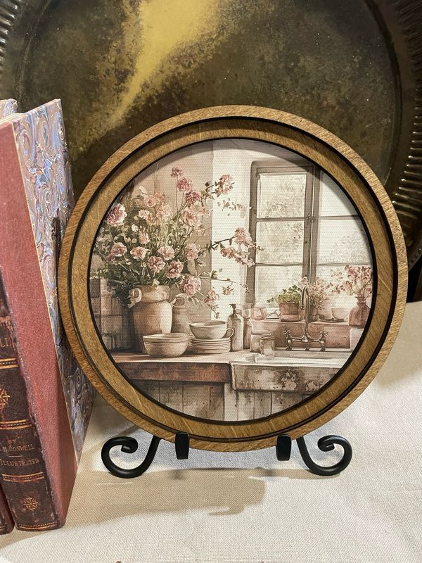 Red 8&quot; R Rustic Kitchen