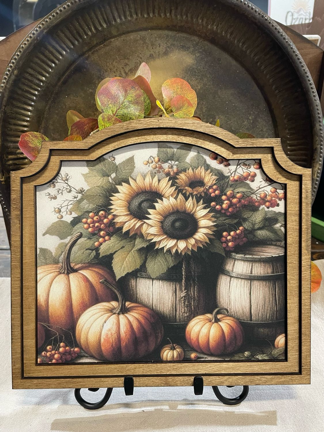 Red 10x9 Sunflower Barrel