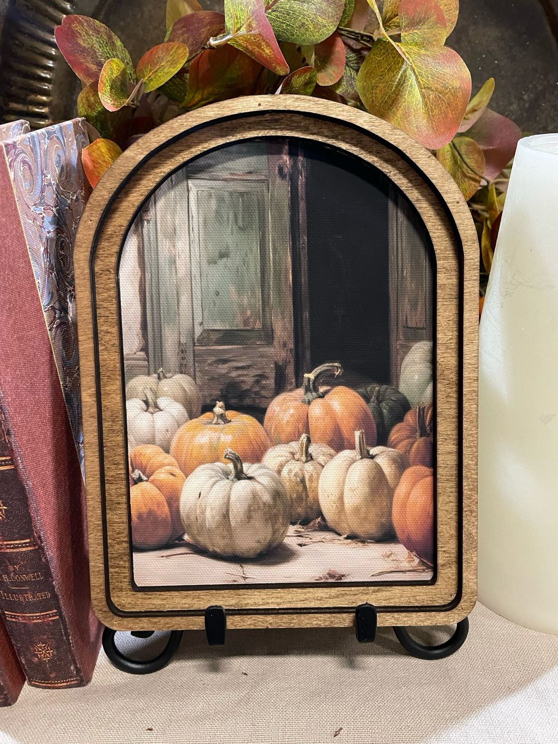 Red Arch Pumpkin Door