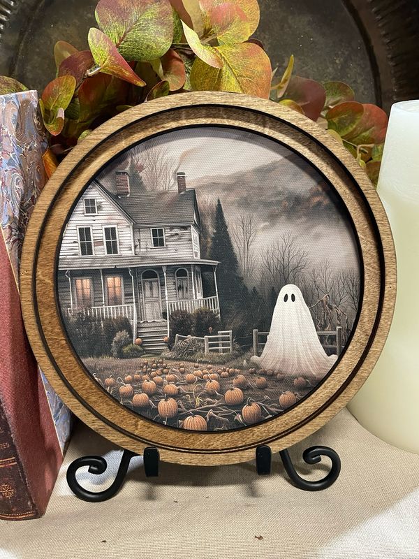Red 8" R Moody Ghost House