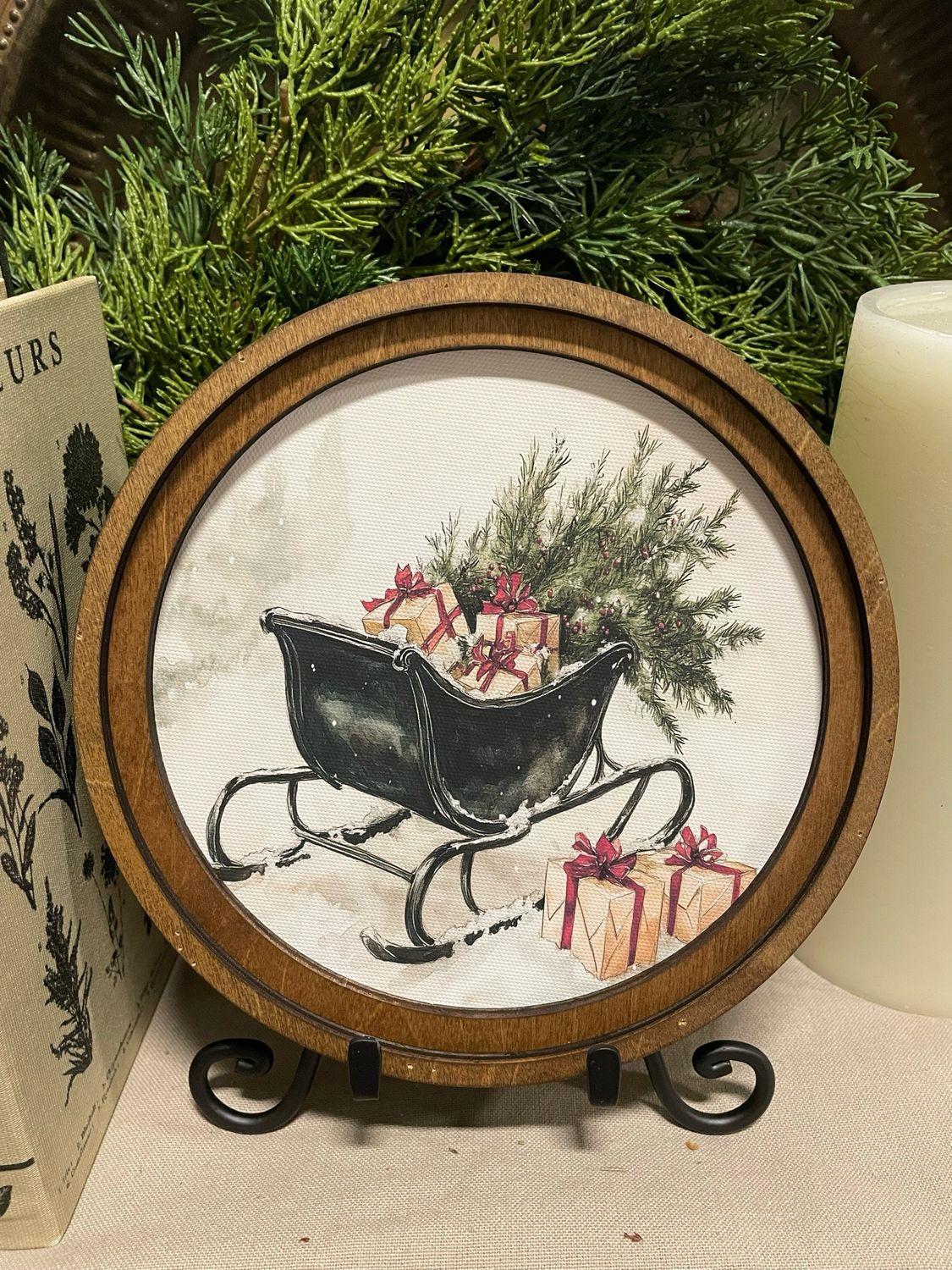 Red 8&quot; R Black Sleigh