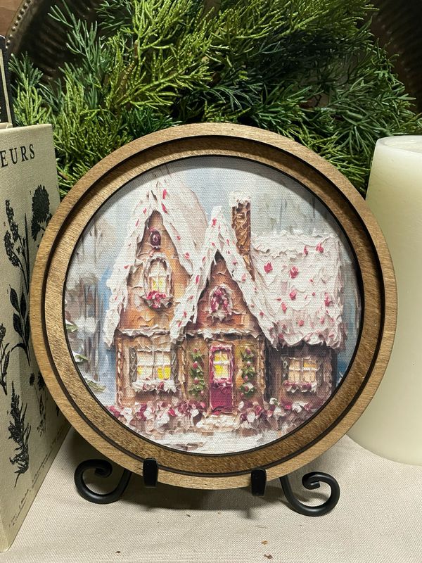 Red 8&quot; R Gingerbread Cottage