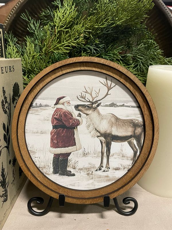 Red 8&quot; R Santa Reindeer Neutral