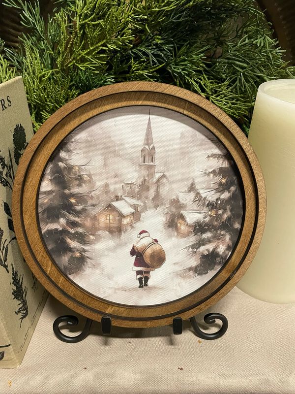 Red 8" R Village Santa