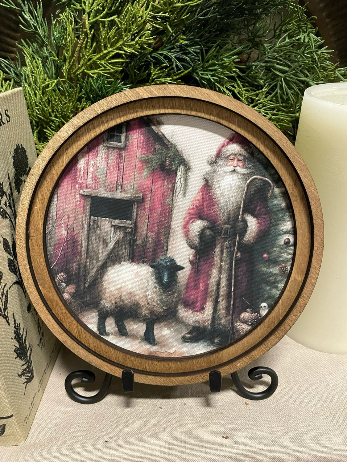 Red 8&quot; R Santa Sheep