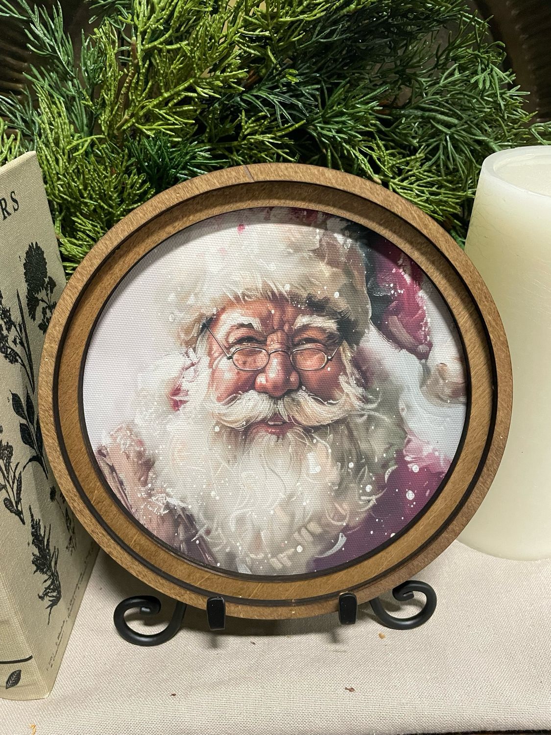 Red 8&quot; R Snowy Santa