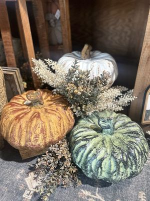 Wood pumpkins