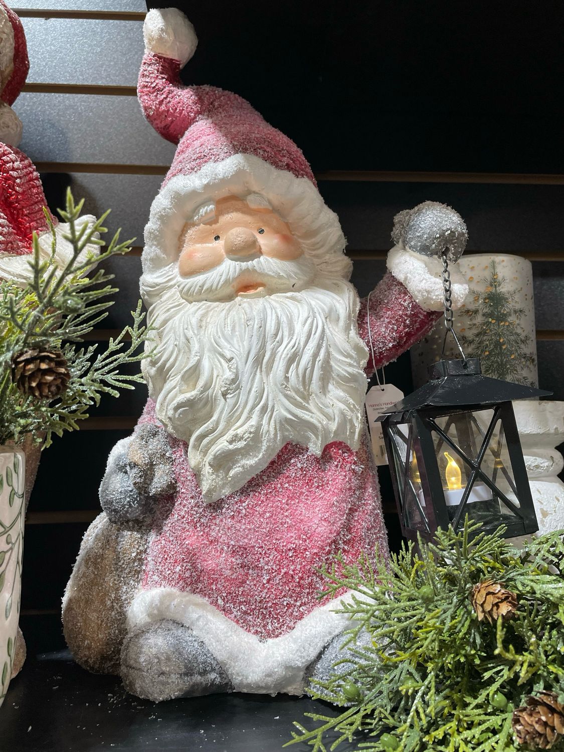 Han Frosty Santa Stander W/Lantern 17&quot;