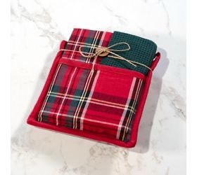 PDG Tartain Potholder Set