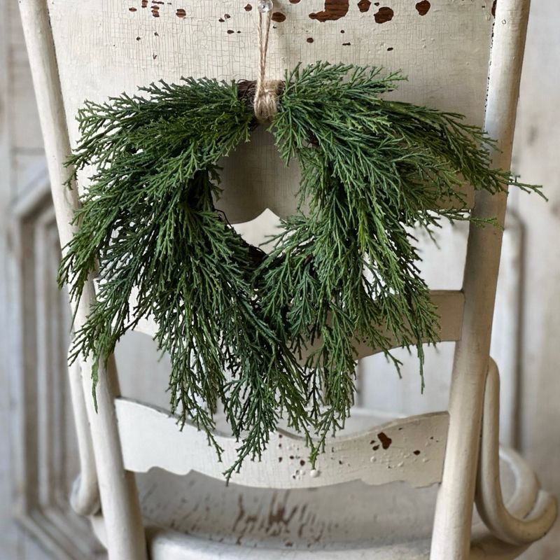 Lan 12&quot; Mini Wreath Fine Cedar